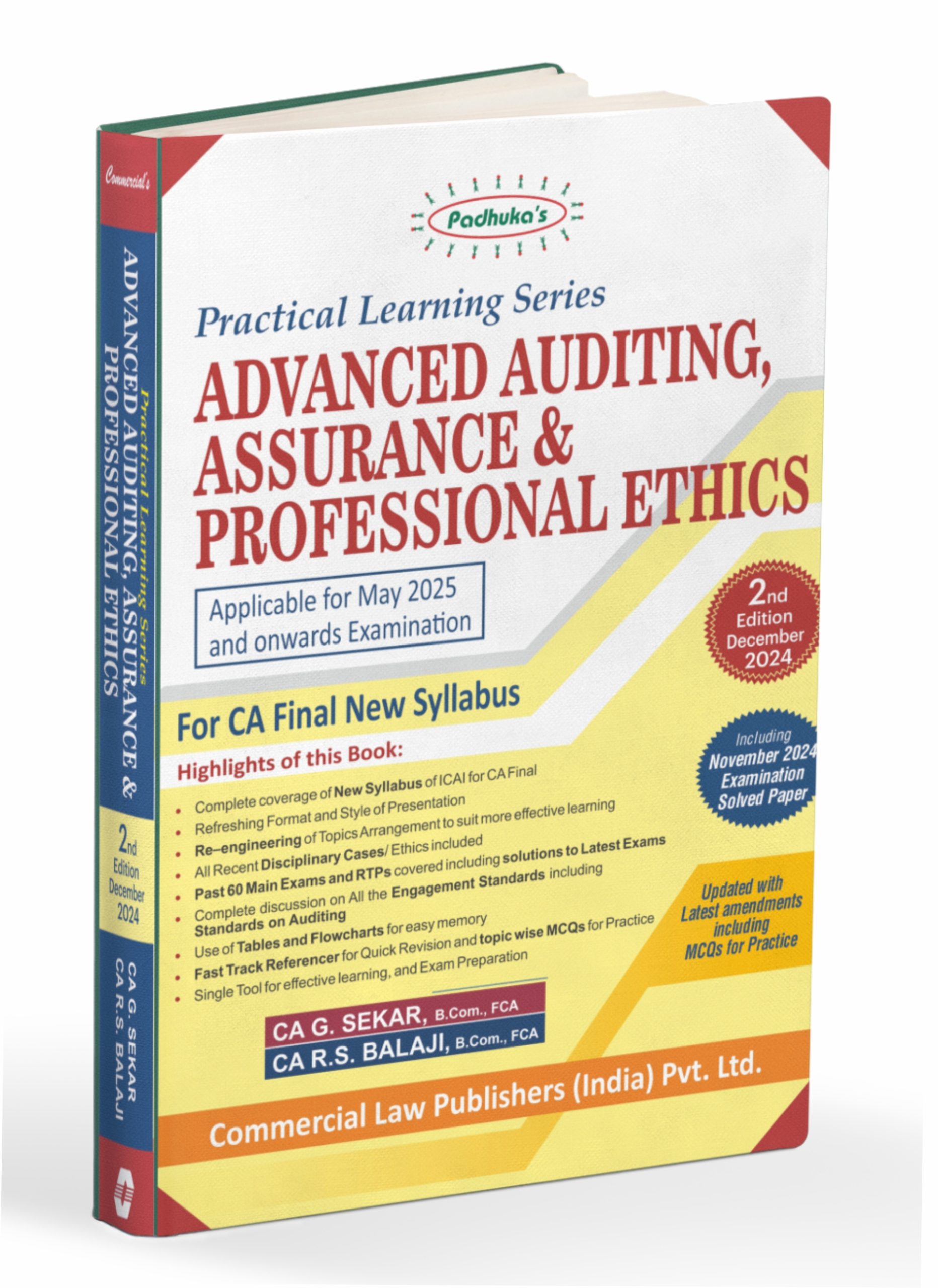 Advanced Auditing, Assurance and Professional Ethics for CA Final – Buy Online at Paresh & Company