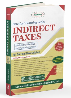 Indirect Taxes for CA Final – Buy Online at Paresh & Company