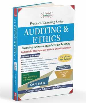 Auditing and Ethics for CA Inter – Buy Online at Paresh & Company